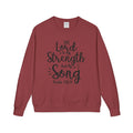 Faith & Strength Sweatshirt - Cozy Crewneck with Inspirational Quotes for Christians, Bible Verse Gift, Casual Wear, Faith-Based Apparel