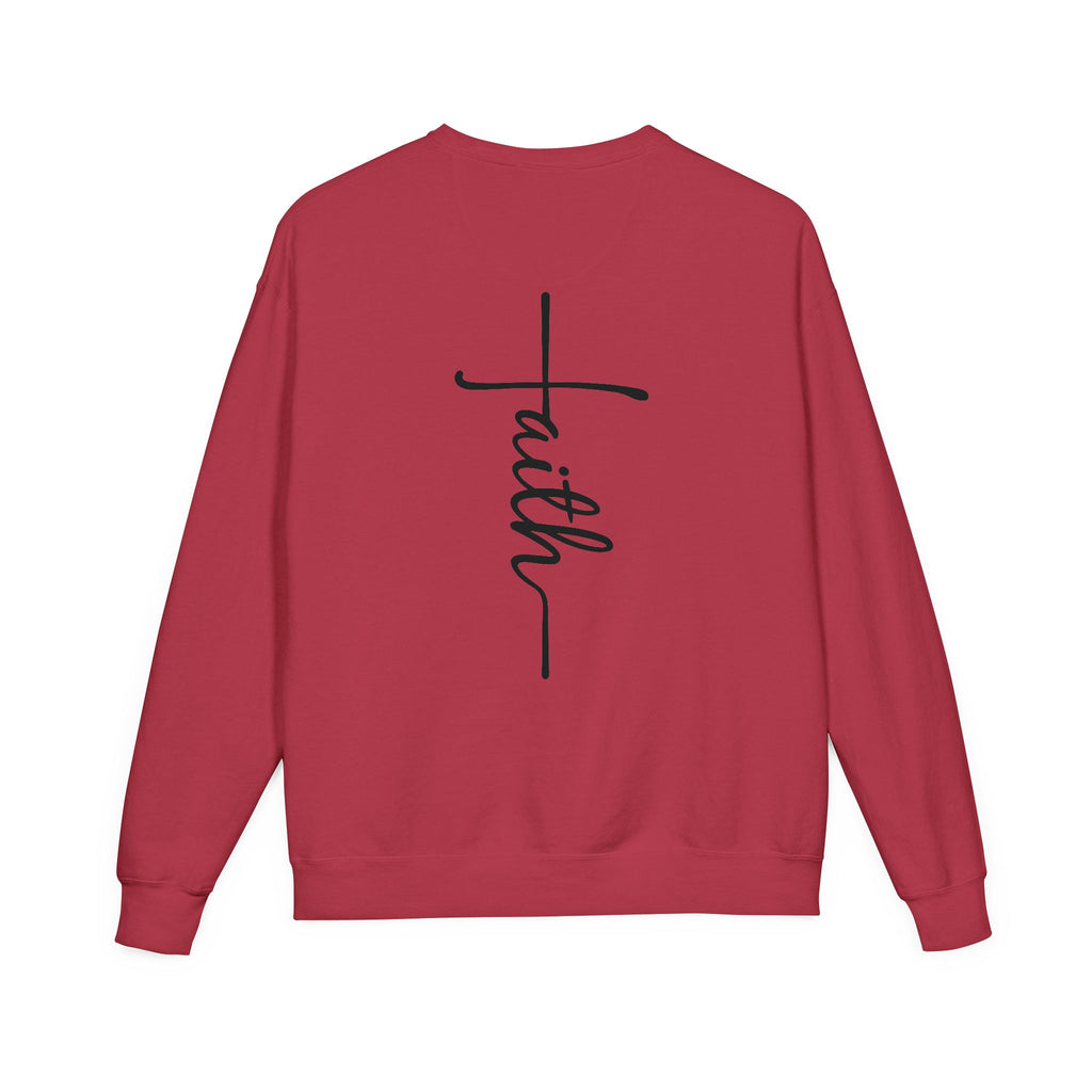 Faith & Strength Sweatshirt - Cozy Crewneck with Inspirational Quotes for Christians, Bible Verse Gift, Casual Wear, Faith-Based Apparel