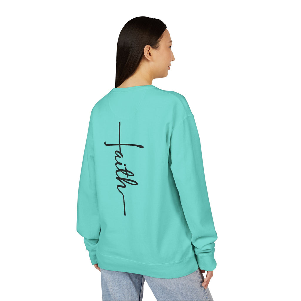 Faith & Strength Sweatshirt - Cozy Crewneck with Inspirational Quotes for Christians, Bible Verse Gift, Casual Wear, Faith-Based Apparel
