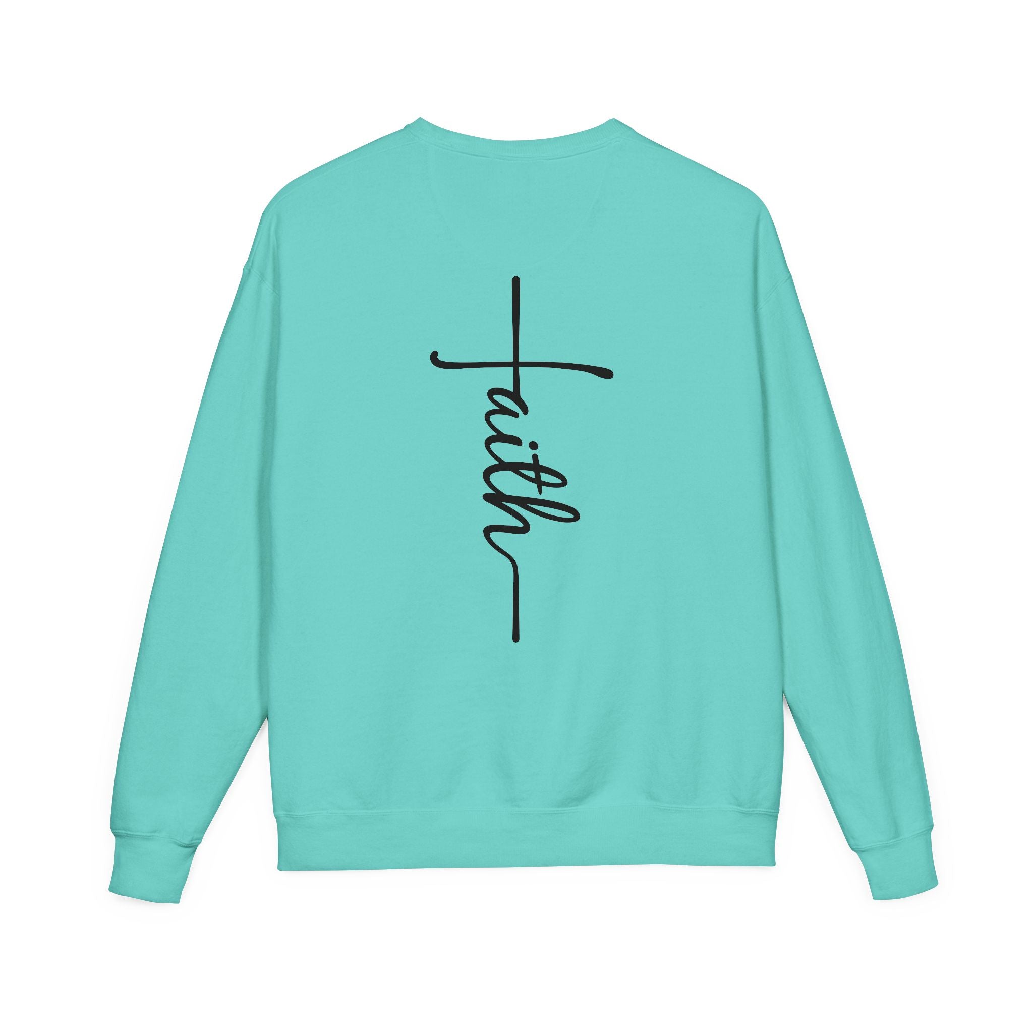 Faith & Strength Sweatshirt - Cozy Crewneck with Inspirational Quotes for Christians, Bible Verse Gift, Casual Wear, Faith-Based Apparel