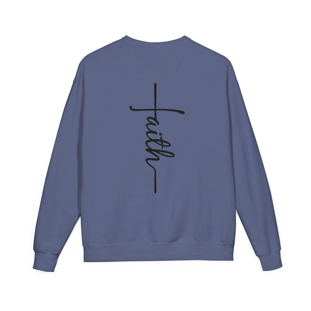 Faith & Strength Sweatshirt - Cozy Crewneck with Inspirational Quotes for Christians, Bible Verse Gift, Casual Wear, Faith-Based Apparel