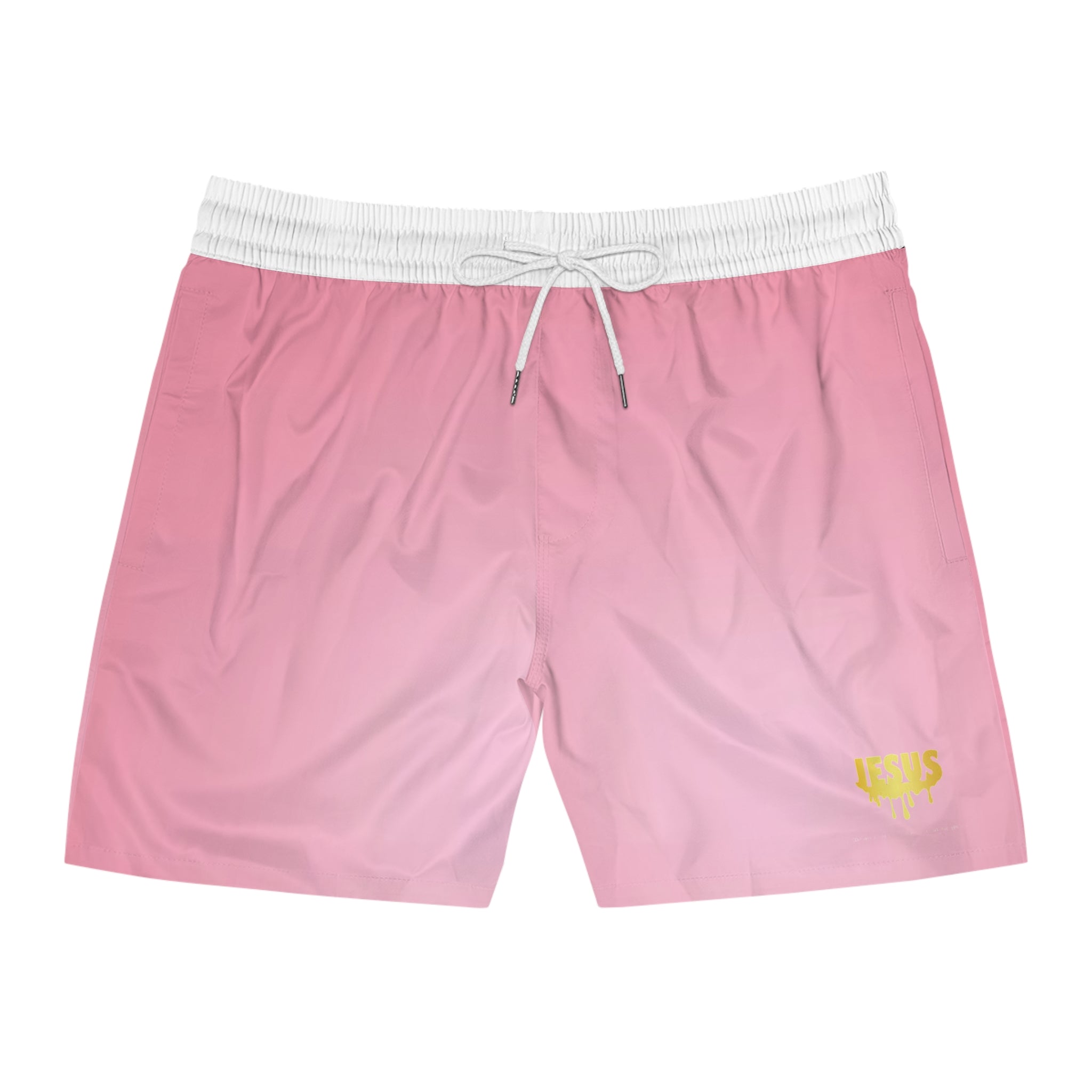 Men's Mid-Length Swim Shorts (Drip 4 Jesus Logo)
