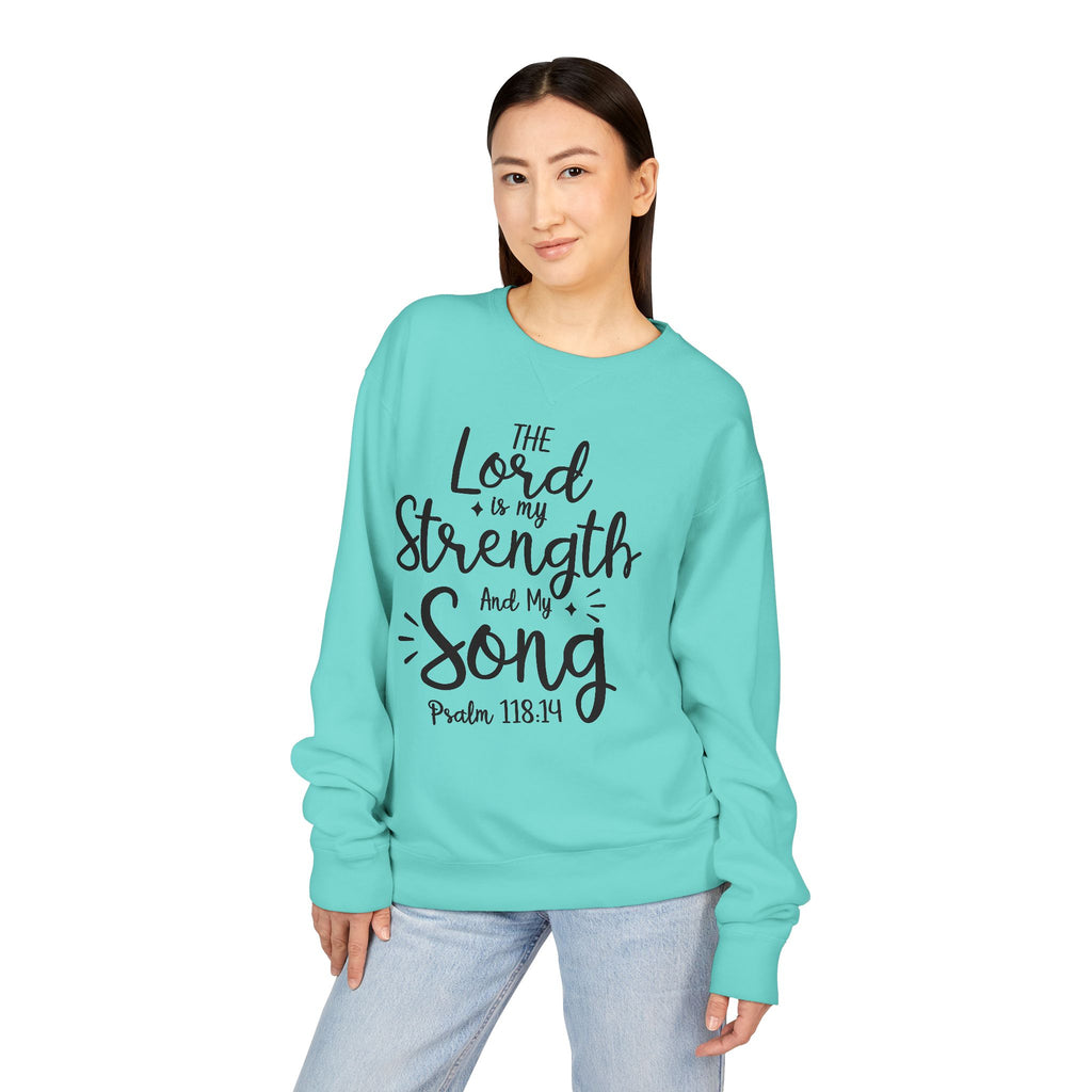 Faith & Strength Sweatshirt - Cozy Crewneck with Inspirational Quotes for Christians, Bible Verse Gift, Casual Wear, Faith-Based Apparel
