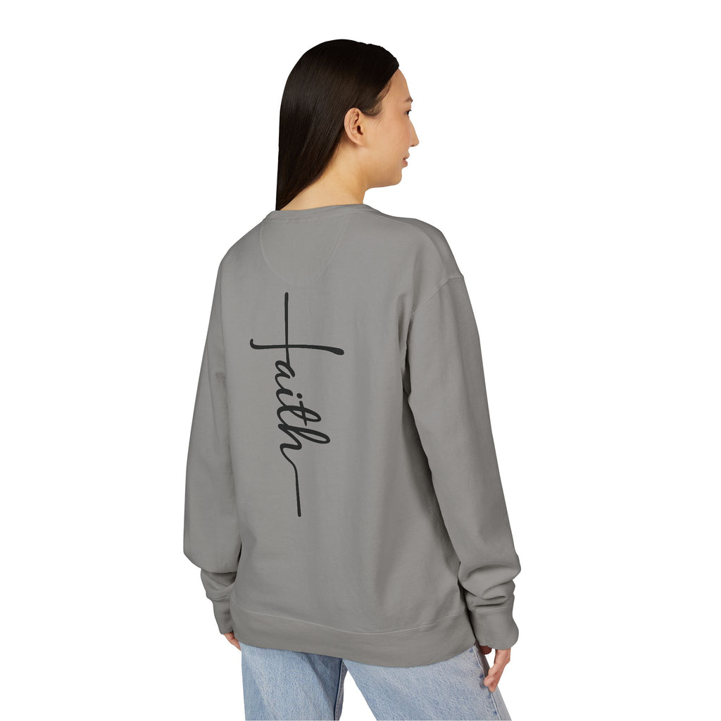 Faith & Strength Sweatshirt - Cozy Crewneck with Inspirational Quotes for Christians, Bible Verse Gift, Casual Wear, Faith-Based Apparel