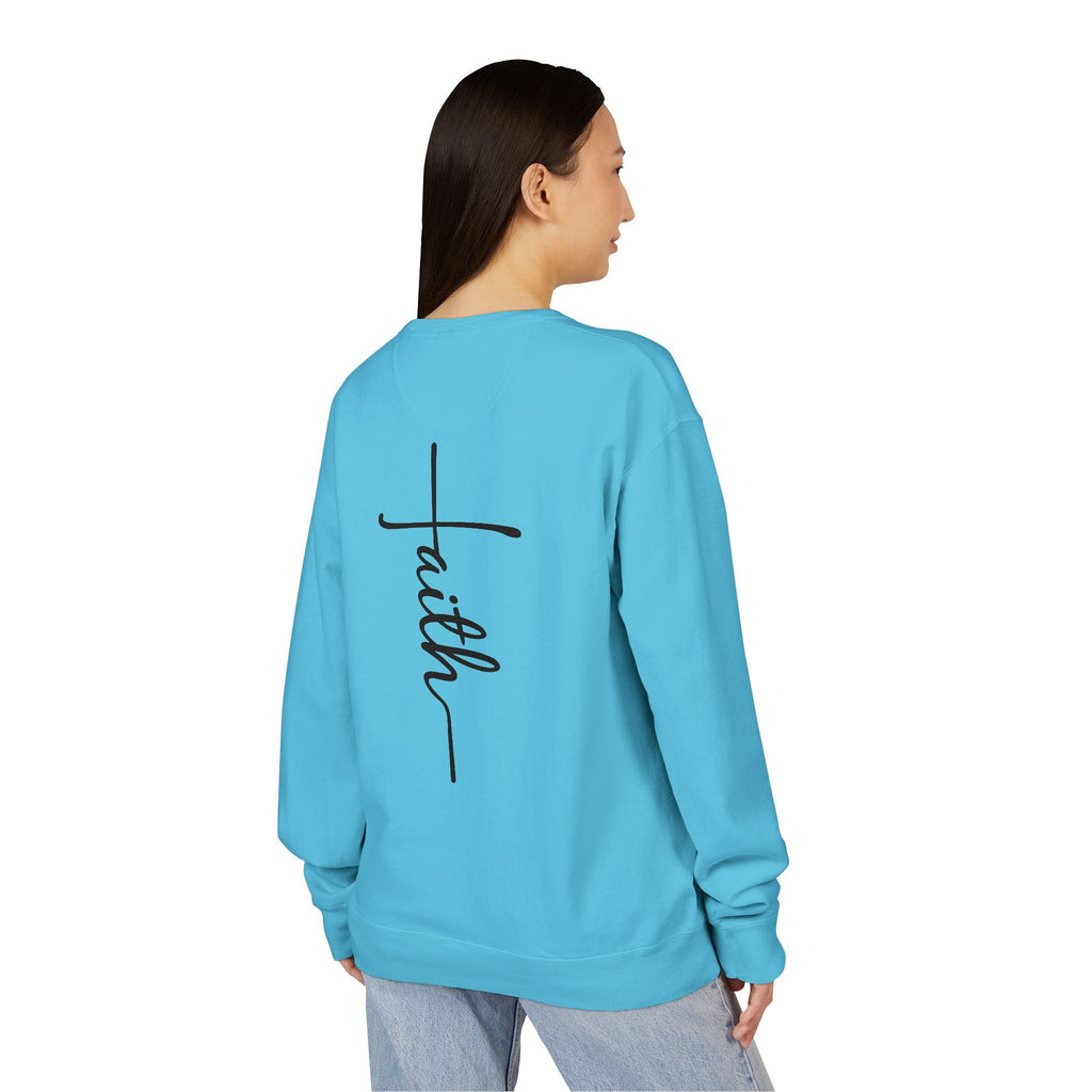 Faith & Strength Sweatshirt - Cozy Crewneck with Inspirational Quotes for Christians, Bible Verse Gift, Casual Wear, Faith-Based Apparel