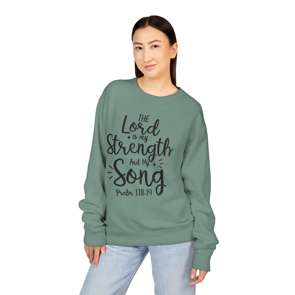 Faith & Strength Sweatshirt - Cozy Crewneck with Inspirational Quotes for Christians, Bible Verse Gift, Casual Wear, Faith-Based Apparel