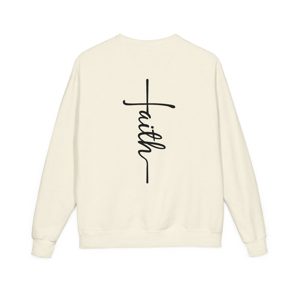 Faith & Strength Sweatshirt - Cozy Crewneck with Inspirational Quotes for Christians, Bible Verse Gift, Casual Wear, Faith-Based Apparel