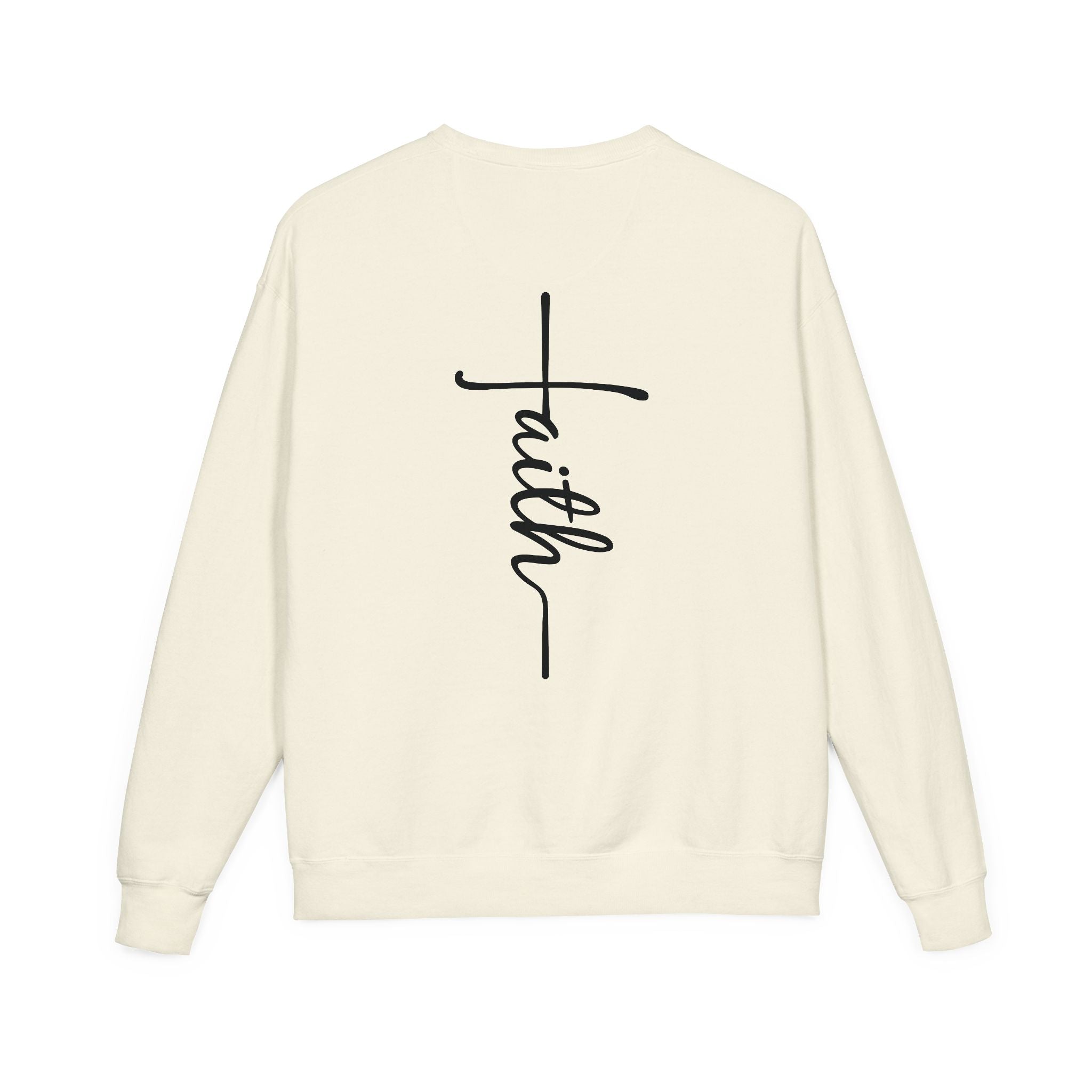 Faith & Strength Sweatshirt - Cozy Crewneck with Inspirational Quotes for Christians, Bible Verse Gift, Casual Wear, Faith-Based Apparel