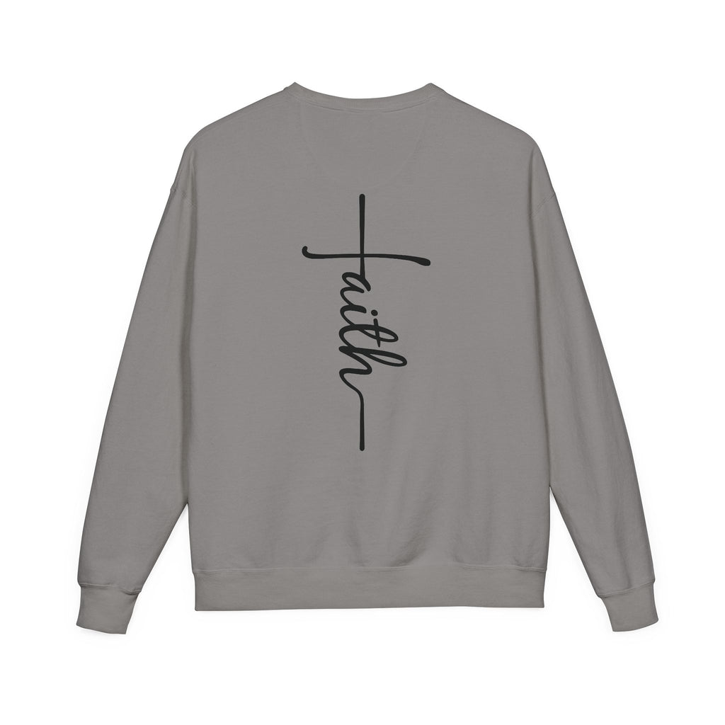 Faith & Strength Sweatshirt - Cozy Crewneck with Inspirational Quotes for Christians, Bible Verse Gift, Casual Wear, Faith-Based Apparel