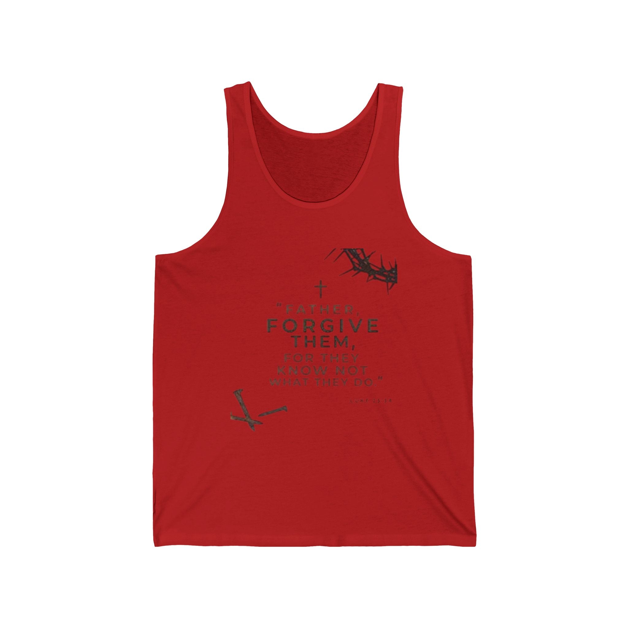 Forgive them Father - Tank Top - Faith-Based Apparel