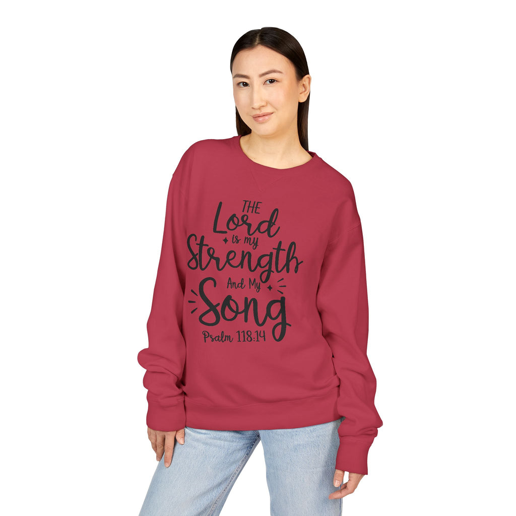 Faith & Strength Sweatshirt - Cozy Crewneck with Inspirational Quotes for Christians, Bible Verse Gift, Casual Wear, Faith-Based Apparel