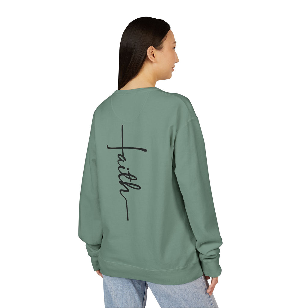 Faith & Strength Sweatshirt - Cozy Crewneck with Inspirational Quotes for Christians, Bible Verse Gift, Casual Wear, Faith-Based Apparel
