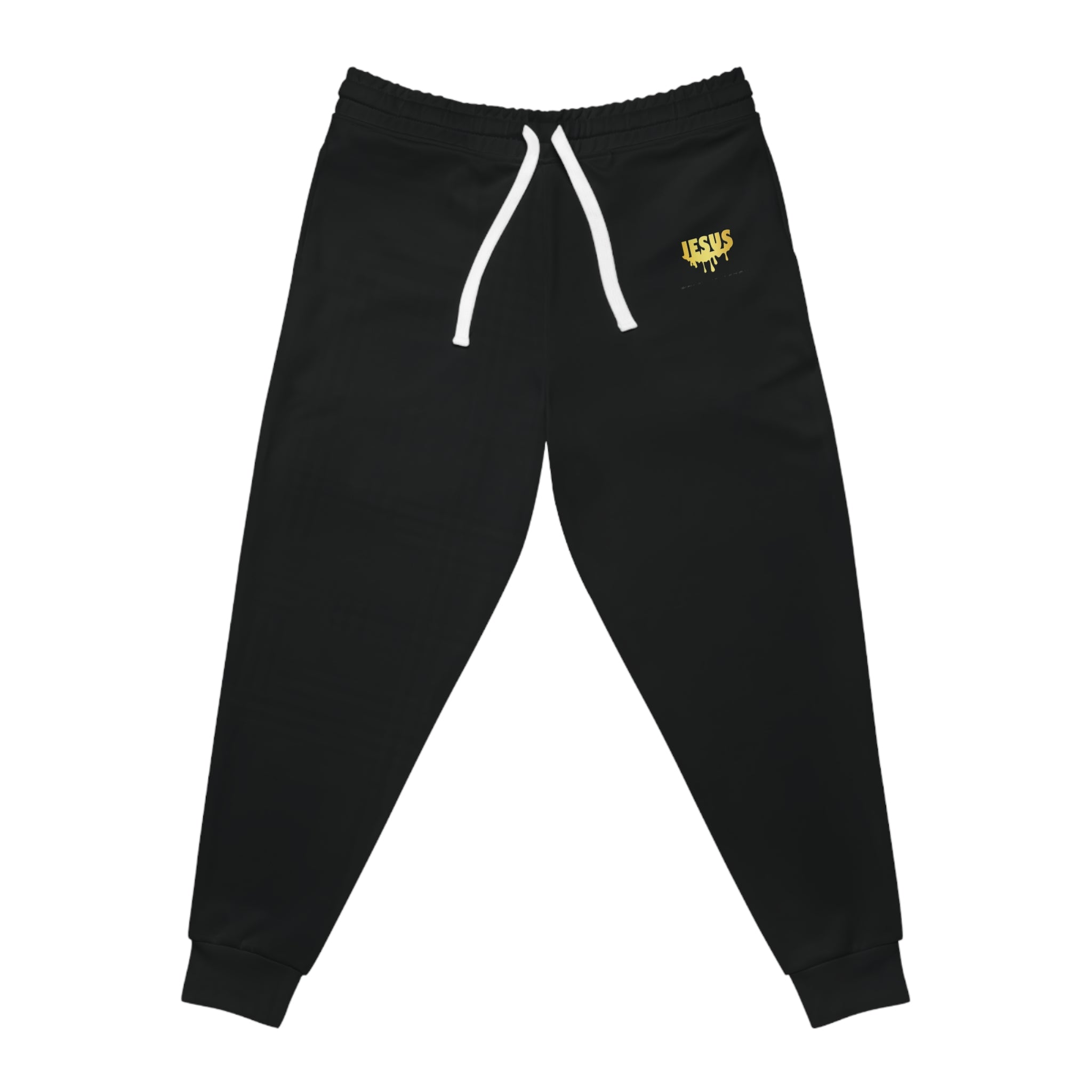 Black and Gold Athletic Jesus Sweatpants