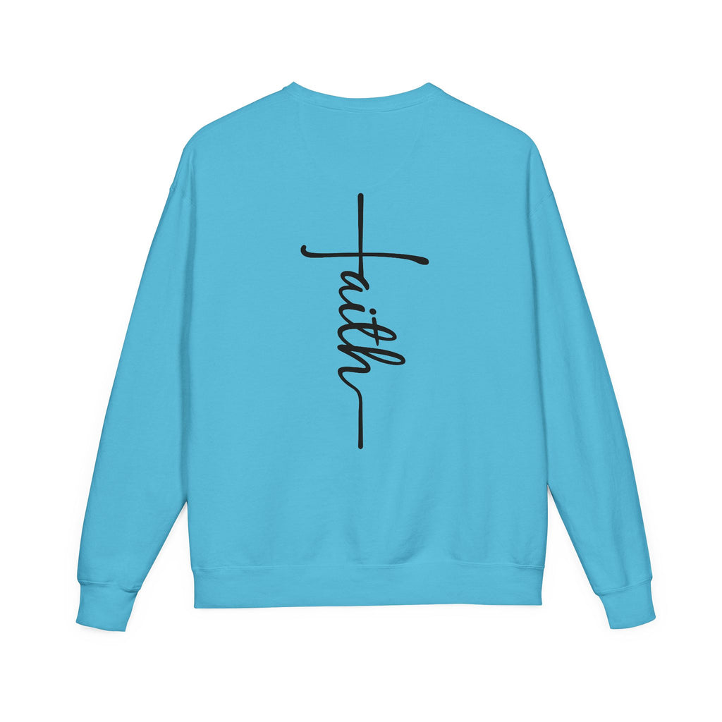 Faith & Strength Sweatshirt - Cozy Crewneck with Inspirational Quotes for Christians, Bible Verse Gift, Casual Wear, Faith-Based Apparel