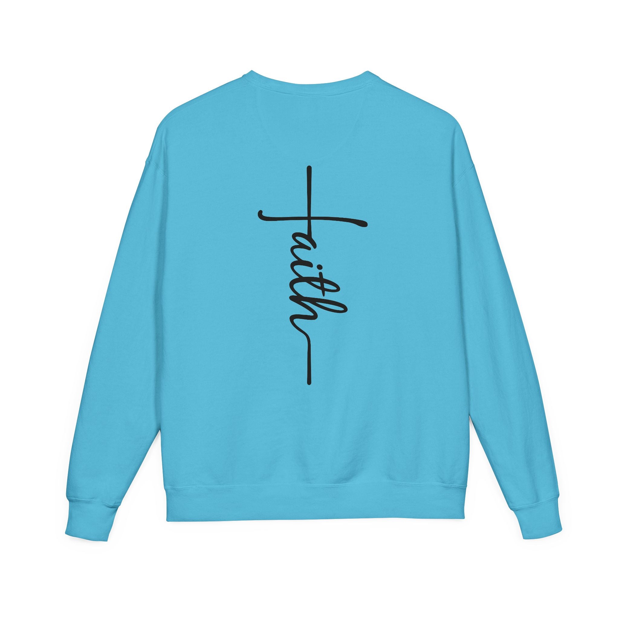 Faith & Strength Sweatshirt - Cozy Crewneck with Inspirational Quotes for Christians, Bible Verse Gift, Casual Wear, Faith-Based Apparel