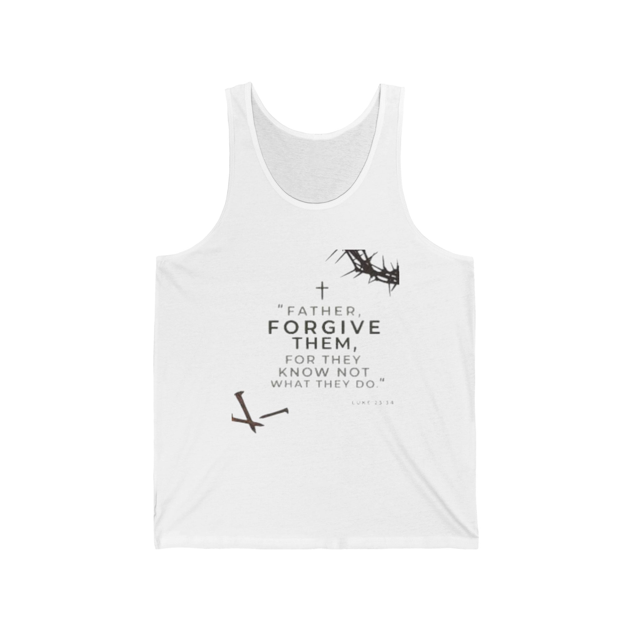 Forgive them Father - Tank Top - Faith-Based Apparel