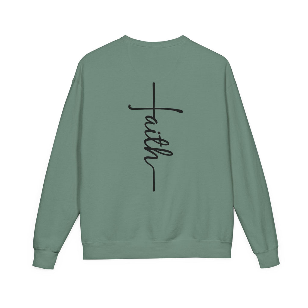 Faith & Strength Sweatshirt - Cozy Crewneck with Inspirational Quotes for Christians, Bible Verse Gift, Casual Wear, Faith-Based Apparel