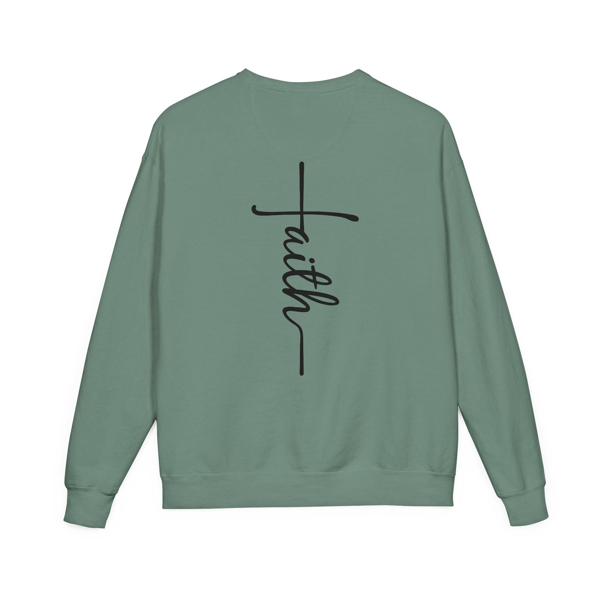 Faith & Strength Sweatshirt - Cozy Crewneck with Inspirational Quotes for Christians, Bible Verse Gift, Casual Wear, Faith-Based Apparel