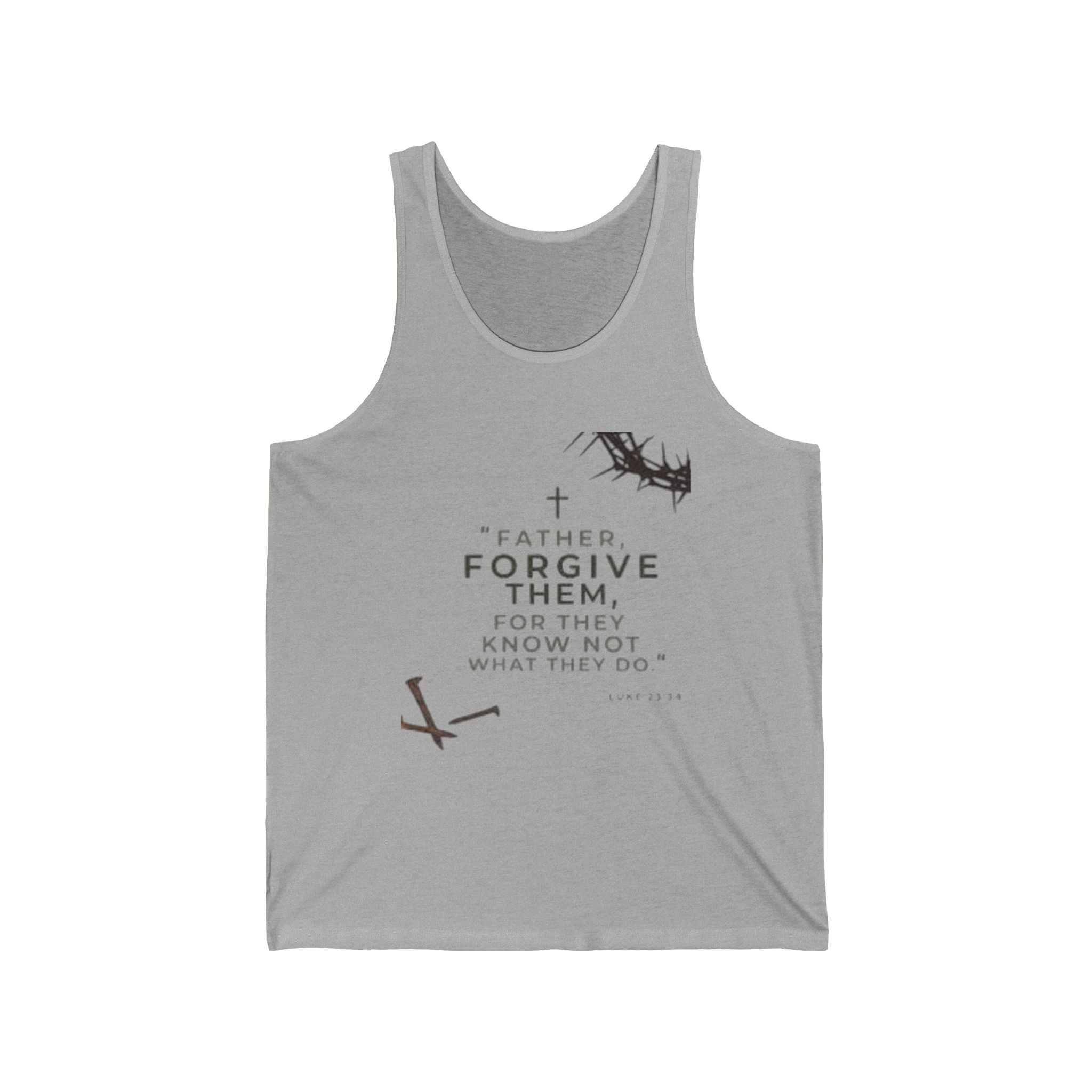 Forgive them Father - Tank Top - Faith-Based Apparel